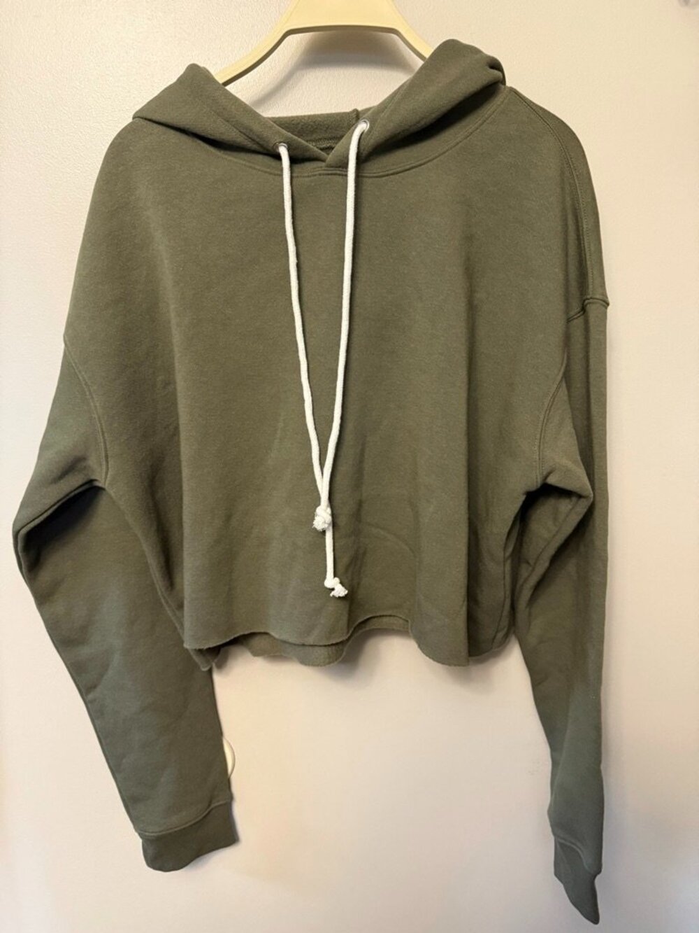 Wild Fable Olive Green Cropped Sweatshirt XL